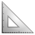 Triangular Ruler Emoji Whatsapp