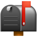 Closed Mailbox With Raised Flag Emoji Whatsapp