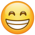 Beaming Face With Smiling Eyes Emoji Whatsapp