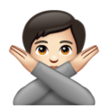 Person Gesturing No Emoji Whatsapp