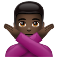 Man Gesturing No Emoji Whatsapp