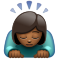 Woman Bowing Emoji Whatsapp