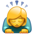 Woman Bowing Emoji Whatsapp