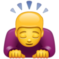 Man Bowing Emoji Whatsapp