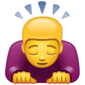 Person Bowing Emoji Whatsapp