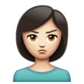 Woman Pouting Emoji Whatsapp
