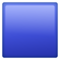 Large Blue Square Emoji Whatsapp