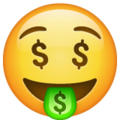 Money Mouth Face Emoji Whatsapp