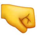 Right Facing Fist Emoji Whatsapp