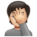 Person Facepalming Emoji Whatsapp