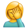 Woman Facepalming Emoji Whatsapp
