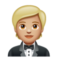 Person In Tuxedo Emoji Whatsapp