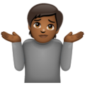 Person Shrugging Emoji Whatsapp