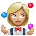 Woman Juggling Emoji Whatsapp
