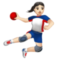 Woman Playing Handball Emoji Whatsapp