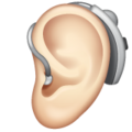 Ear With Hearing Aid Emoji Whatsapp