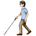 Person With White Cane Emoji Whatsapp