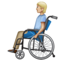 Person In Manual Wheelchair Emoji Whatsapp