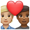 Couple With Heart Emoji Whatsapp