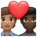 Couple With Heart Emoji Whatsapp