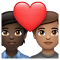 Couple With Heart Emoji Whatsapp