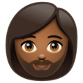 Woman Beard Emoji Whatsapp