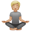 Person In Lotus Position Emoji Whatsapp