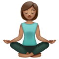Woman In Lotus Position Emoji Whatsapp