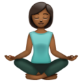 Woman In Lotus Position Emoji Whatsapp