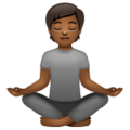 Person In Lotus Position Emoji Whatsapp