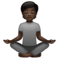 Person In Lotus Position Emoji Whatsapp
