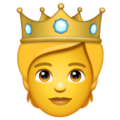 Person With Crown Emoji Whatsapp