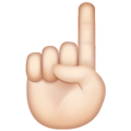Index Pointing Up Emoji Whatsapp