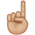 Index Pointing Up Emoji Whatsapp