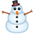 Snowman Without Snow Emoji Whatsapp