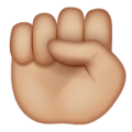 Raised Fist Emoji Whatsapp