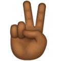 Victory Hand Emoji Whatsapp