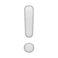 White Exclamation Mark Emoji Whatsapp