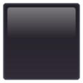 Black Large Square Emoji Whatsapp