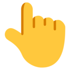 Backhand Index Pointing Up Emoji Windows