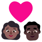 Couple With Heart Woman Man Emoji Windows