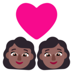 Couple With Heart Woman Woman Emoji Windows