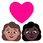 Couple With Heart Woman Woman Emoji Windows