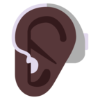 Ear With Hearing Aid Emoji Windows