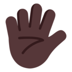 Hand With Fingers Splayed Emoji Windows