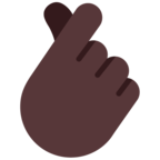 Hand With Index Finger And Thumb Crossed Emoji Windows