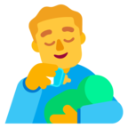 Man Feeding Baby Emoji Windows