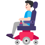 Man In Motorized Wheelchair Emoji Windows
