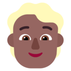 Person Blond Hair Emoji Windows