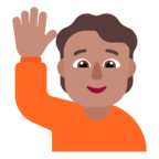 Person Raising Hand Emoji Windows